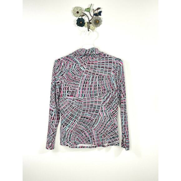 Spanner Women’s Size XS Activewear Jacket Yoga Walking Snap Front Pink Blue Gray - Picture 7 of 11